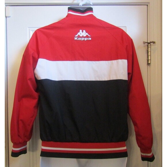 Kappa Red Black Track Jacket “Girmanys” Full Zip Lined Men’s M/L - Picture 4 of 7